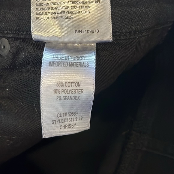 Citizens of Humanity Chrissy High Rise Skinny Jeans in Plush Black Size 28 - Picture 8 of 8